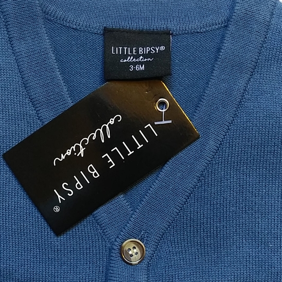 3-6month Little Bipsy cardigan sweater - Picture 3 of 3